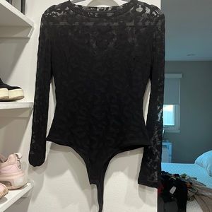 Guess black lace bodysuit